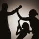 Domestic Violence Cases - A mother protects her child from father violence.
